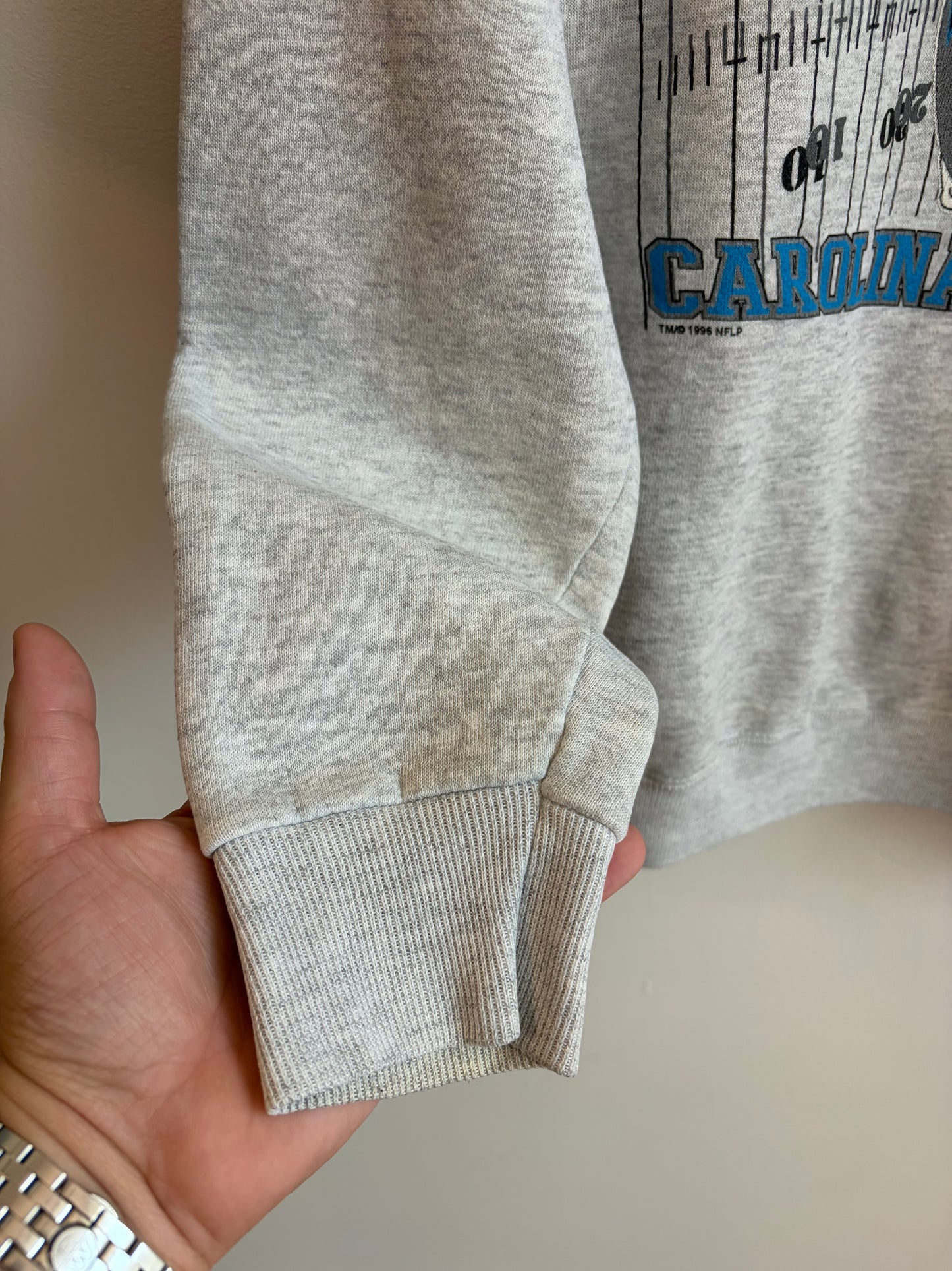 1996 Carolina Panthers NFC Western Division Crewneck  (L)