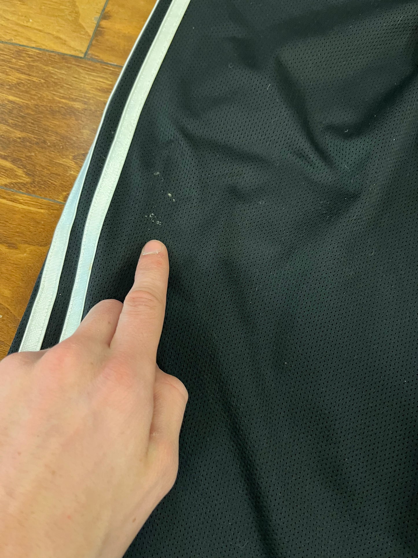 00s Adidas Baggy Black Sweat Pants (Youth L)