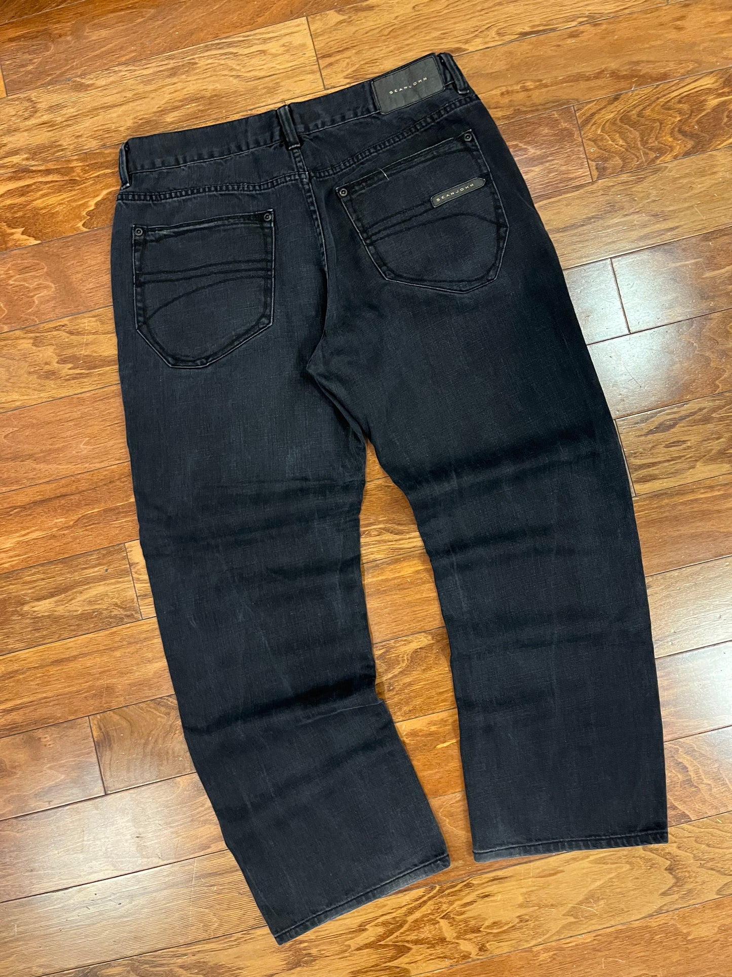 00s Sean John Black Baggy Jeans (36 x 31)
