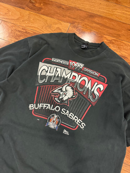 1997 Buffalo Sabres Stanley Cup Champs NHL Tee (XL)