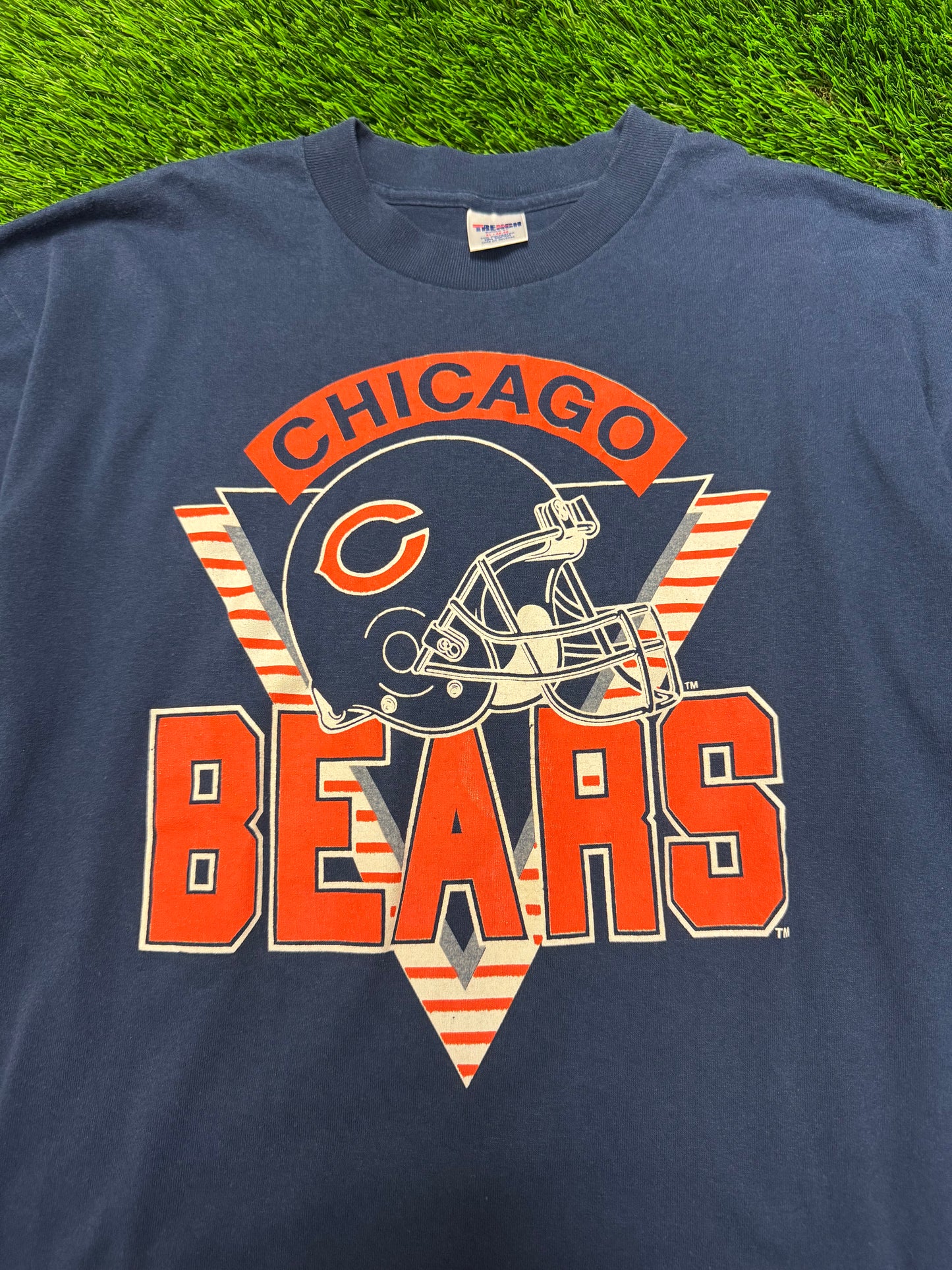 90s Chicago Bears Trench Spell Out Tee (XL)