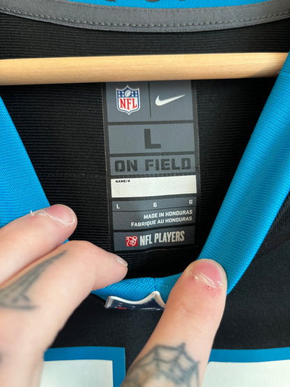 00s Carolina Panthers Jon Beason Home Nike Jersey (L)