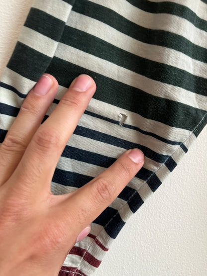 90s Guess Embroidered Striped Long-Sleeve Shirt (L)