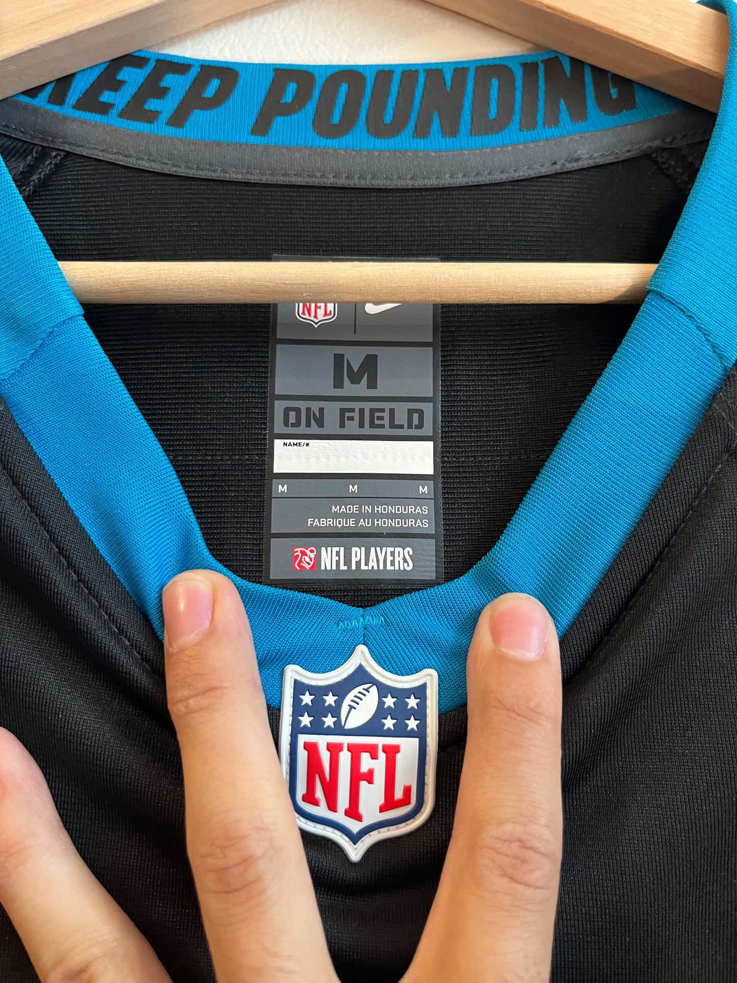 2021 Carolina Panthers DJ Moore Nike Home Jersey (M)