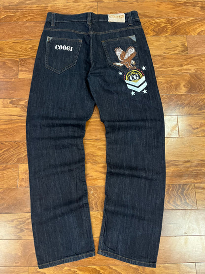 00s Coogi Embrodiered Eagle Jeans (36x34)