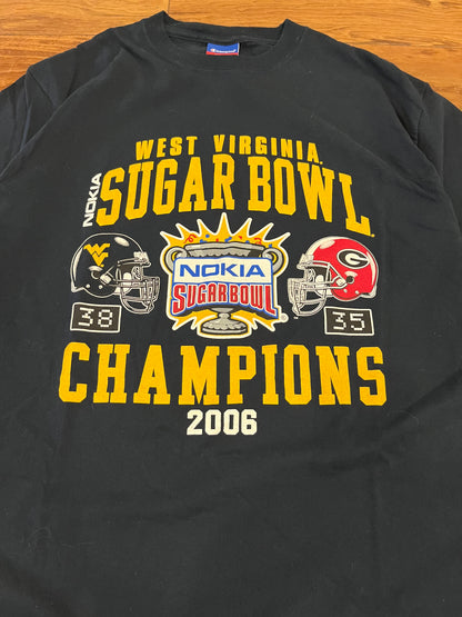 2006 West Virginia vs Georgia Nokia Sugar Bowl Tee (L)
