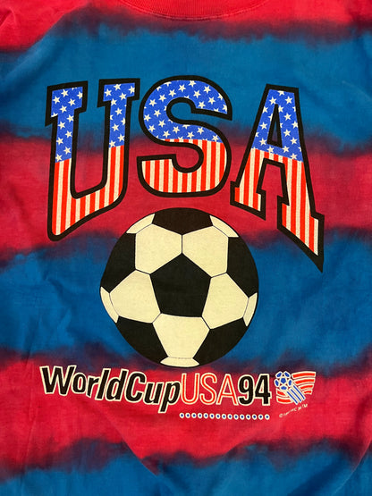 1994 USA World Cup Tie Dye Soccer Tee (XXL)