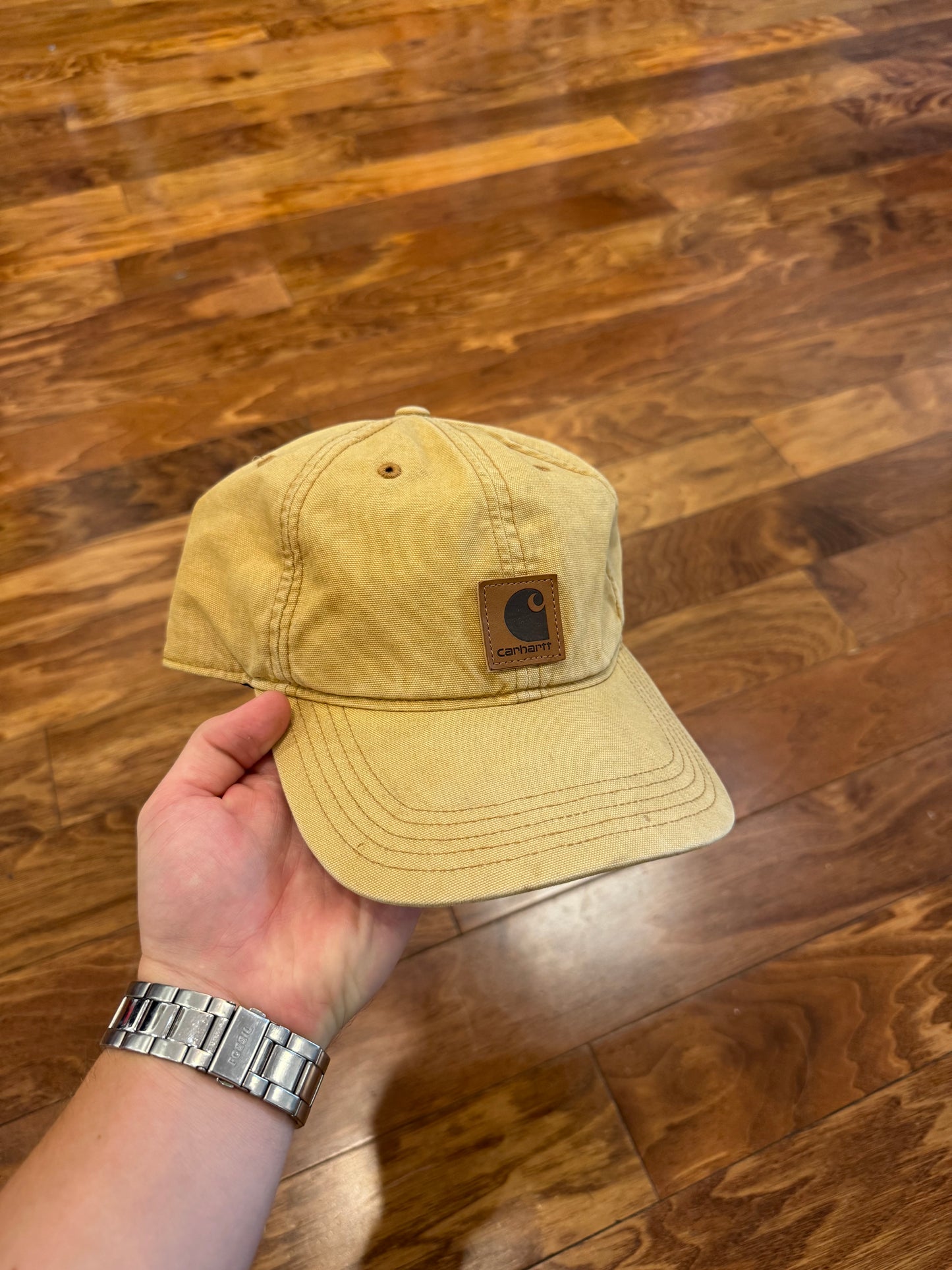 00s Carhartt Faded Tan Essential Hat (OS)