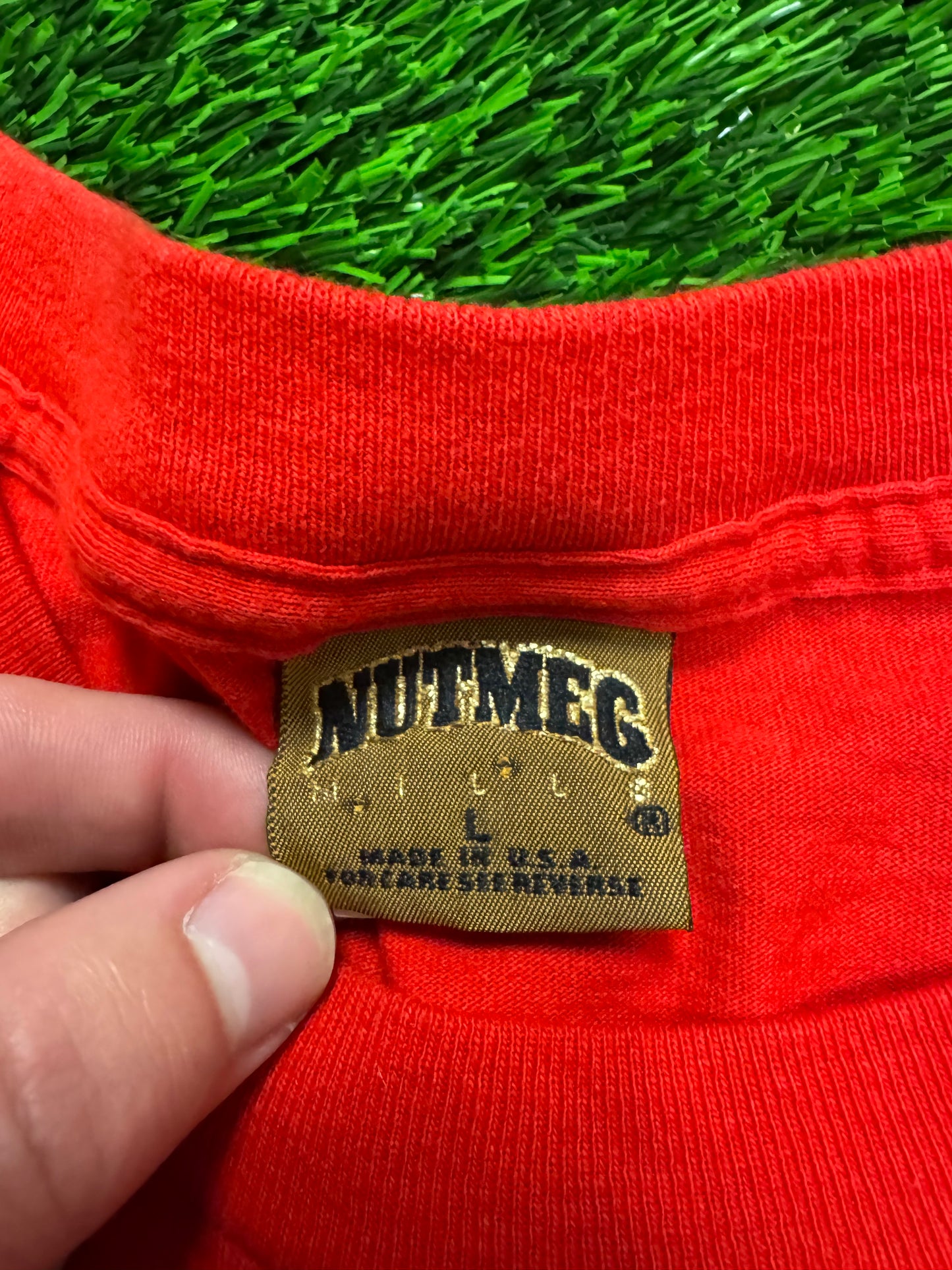 1995 Piedmont Phillies Inaugural Season Vintage Nutmeg MLB Tee (L)