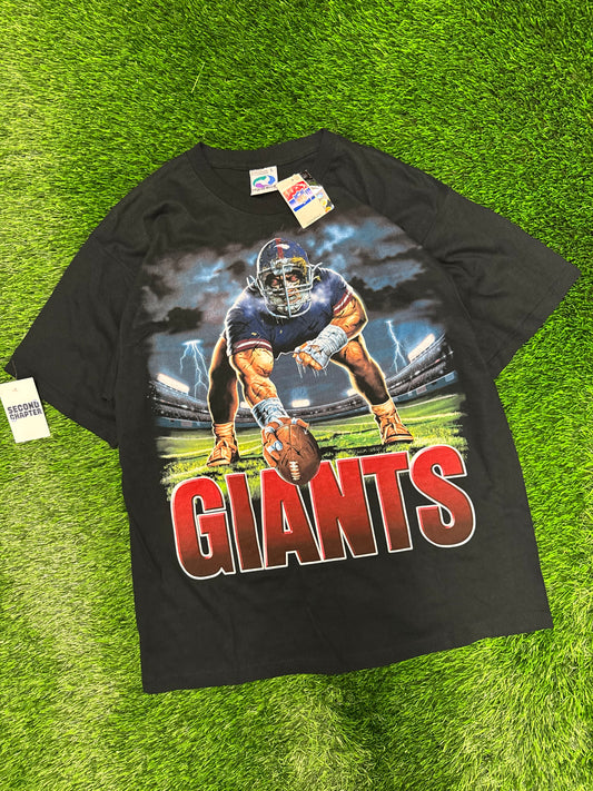 Vintage NY Giants Liquid Blue Center Deadstock Tee (L)