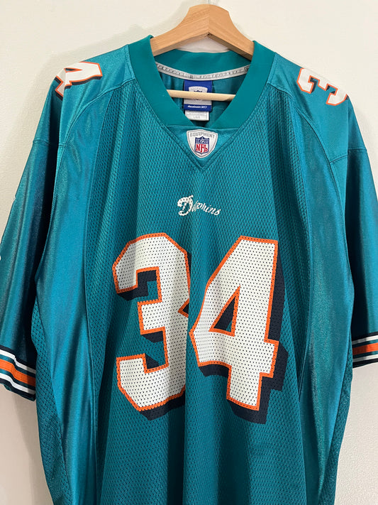 00s Miami Dolphins Ricky Williams Reebok NFL Jersey (L)