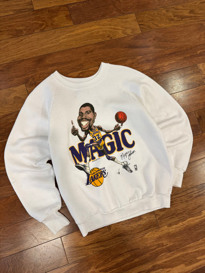 80s Magic Johnson Big Head Crewneck (L)
