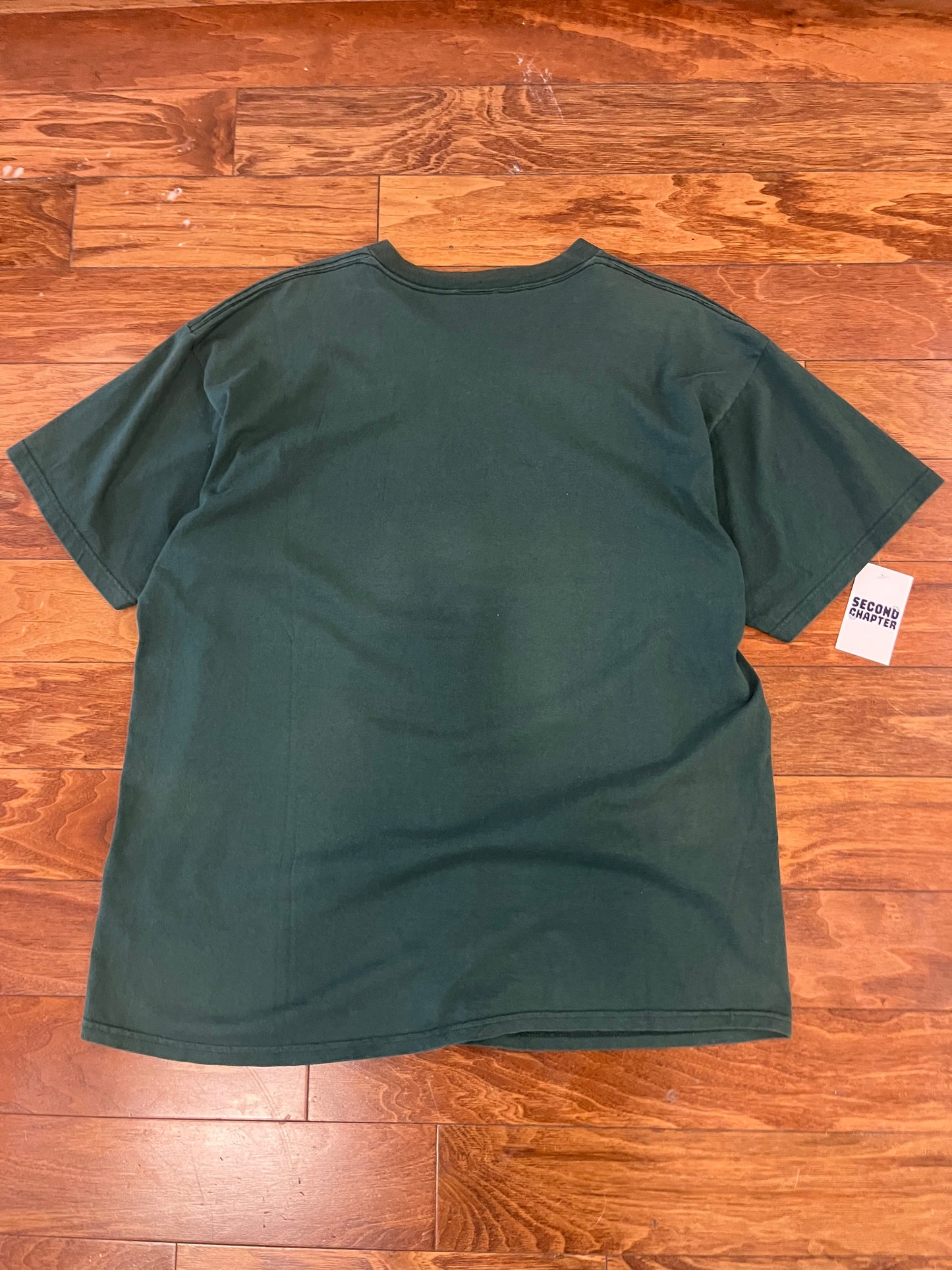 90s Nike Big Swoosh Green Tee (XL)