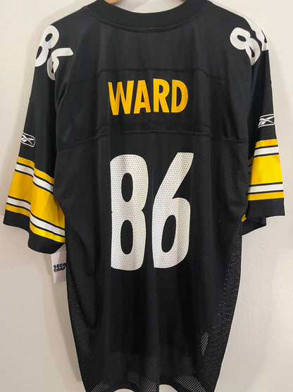 00s Pittsburgh Steelers Hines Ward Reebok Jersey(XL)