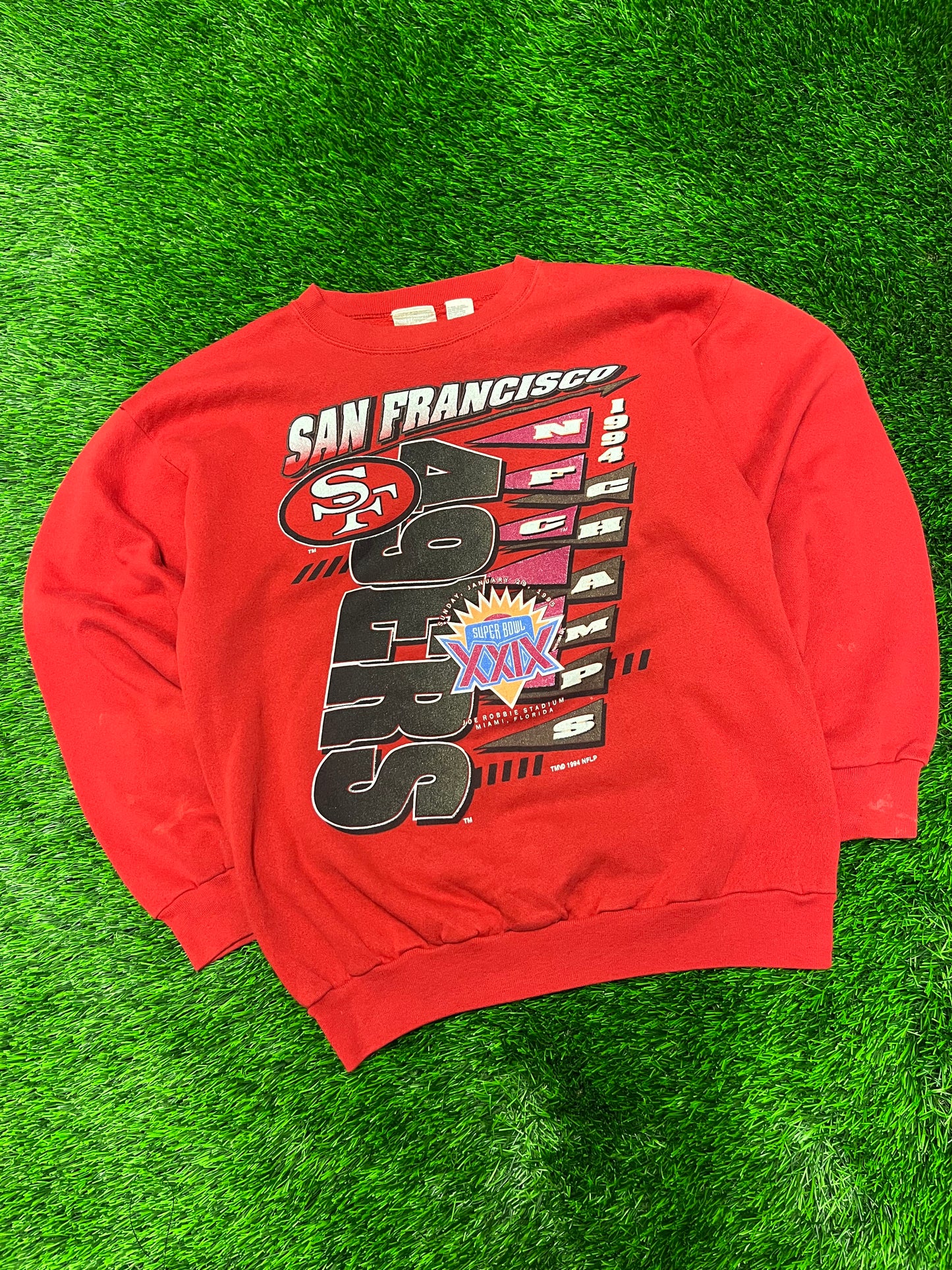 1994 San Francisco 49ers Super Bowl Vintage NFL Crewneck (L)