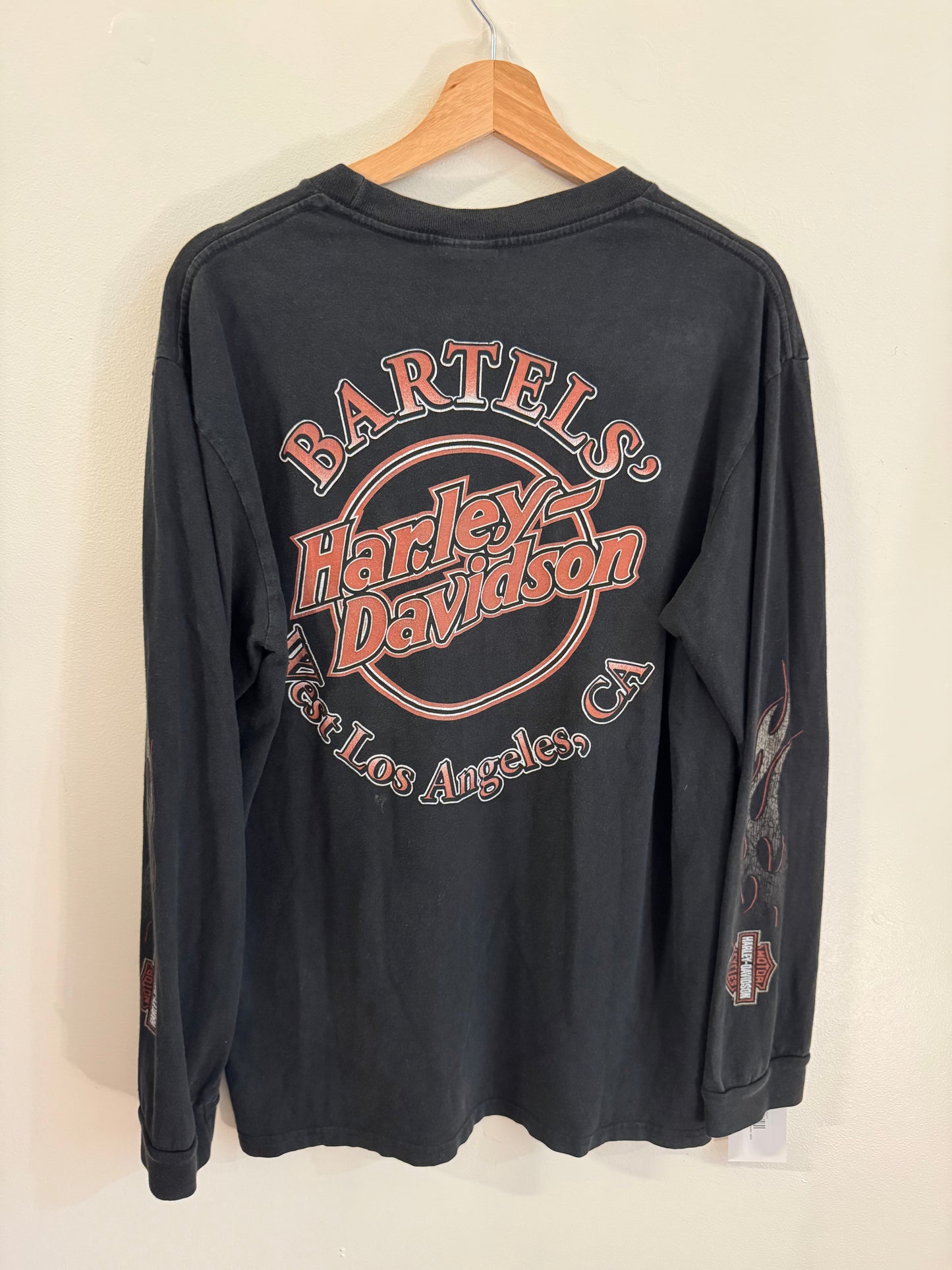 2009 Harley Davidson Flames Los Angeles California Long Sleeve (L)