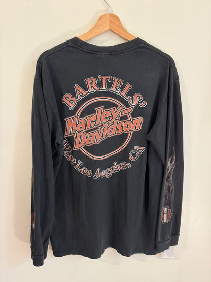2009 Harley Davidson Flames Los Angeles California Long Sleeve (L)