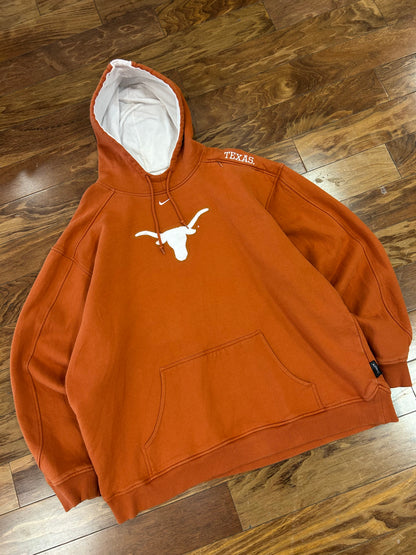 00s University of Texas Vintage Nike Center Swoosh Hoodie (XXL)