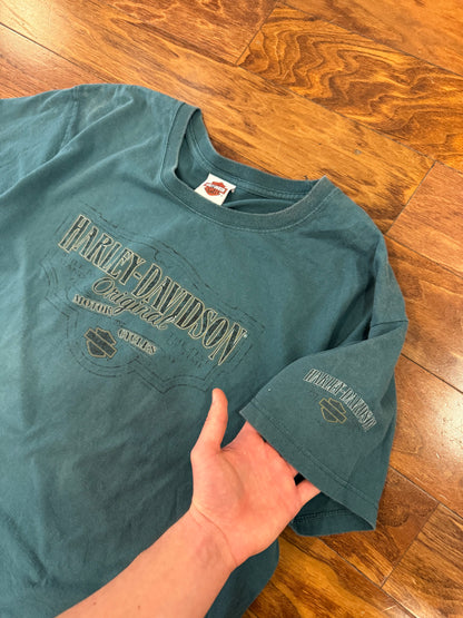 2010 Harley Davidson Dark Teal Wolf Tee (XL)
