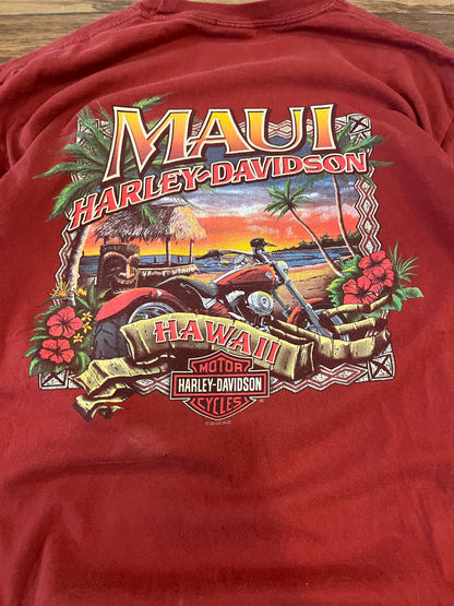 2010 Harley Davidson Vintage Maui Hawaii Tee (L)