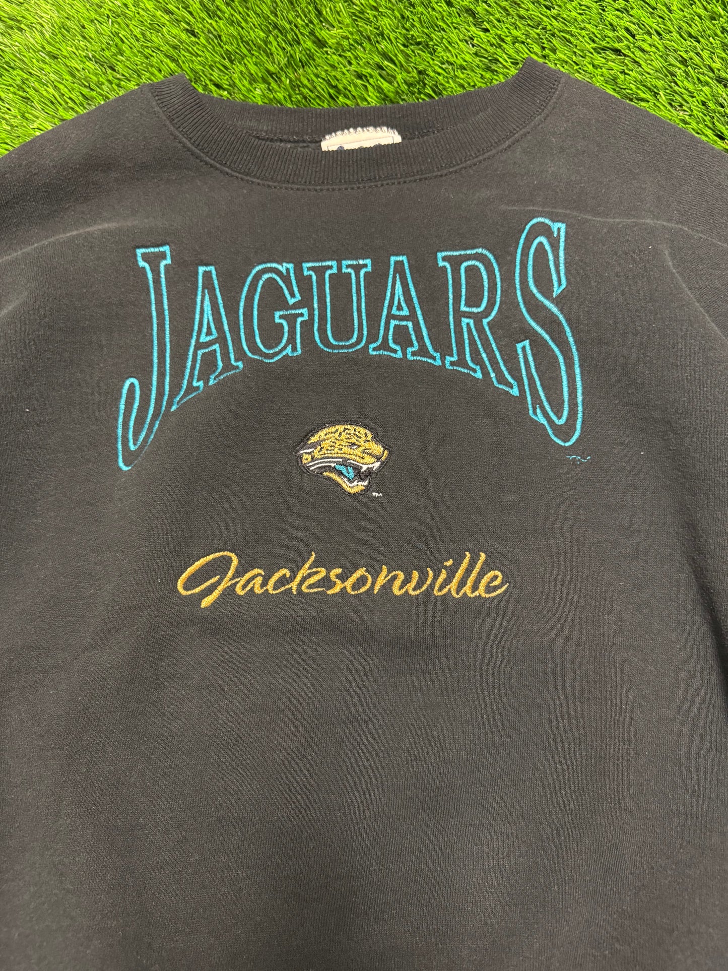 90s Jacksonville Jaguars Lee Embroidered Crewneck (M)