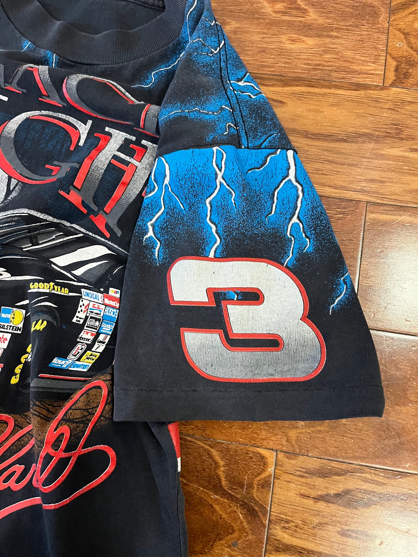 90s "The Black Knight" Nascar AOP Tee (L)