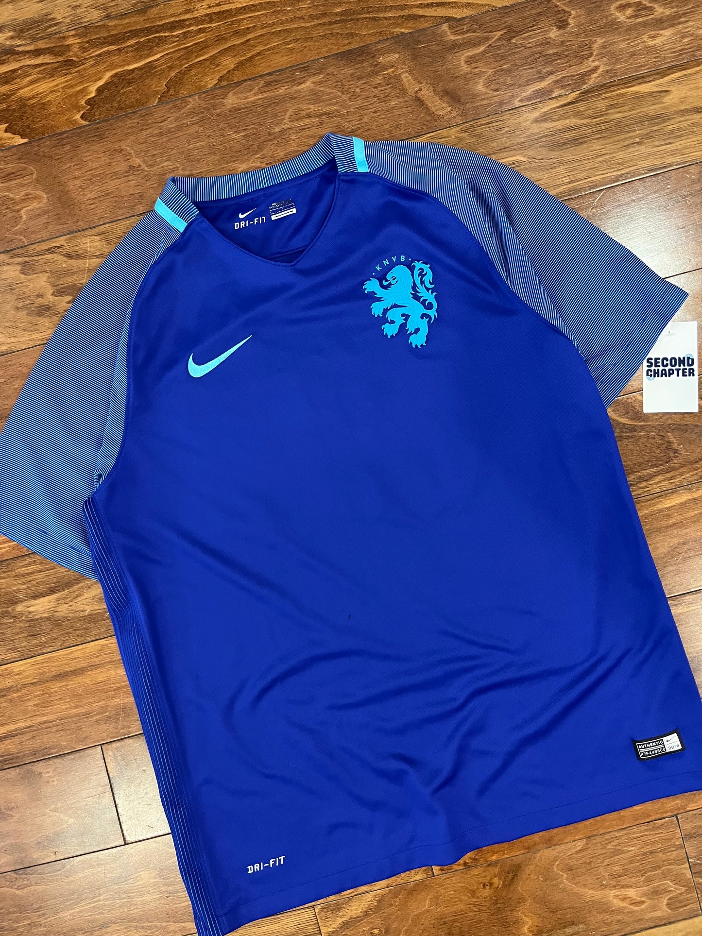 Netherlands KNVB National Team Nike Away Soccer Jersey 2016 Kit (L)