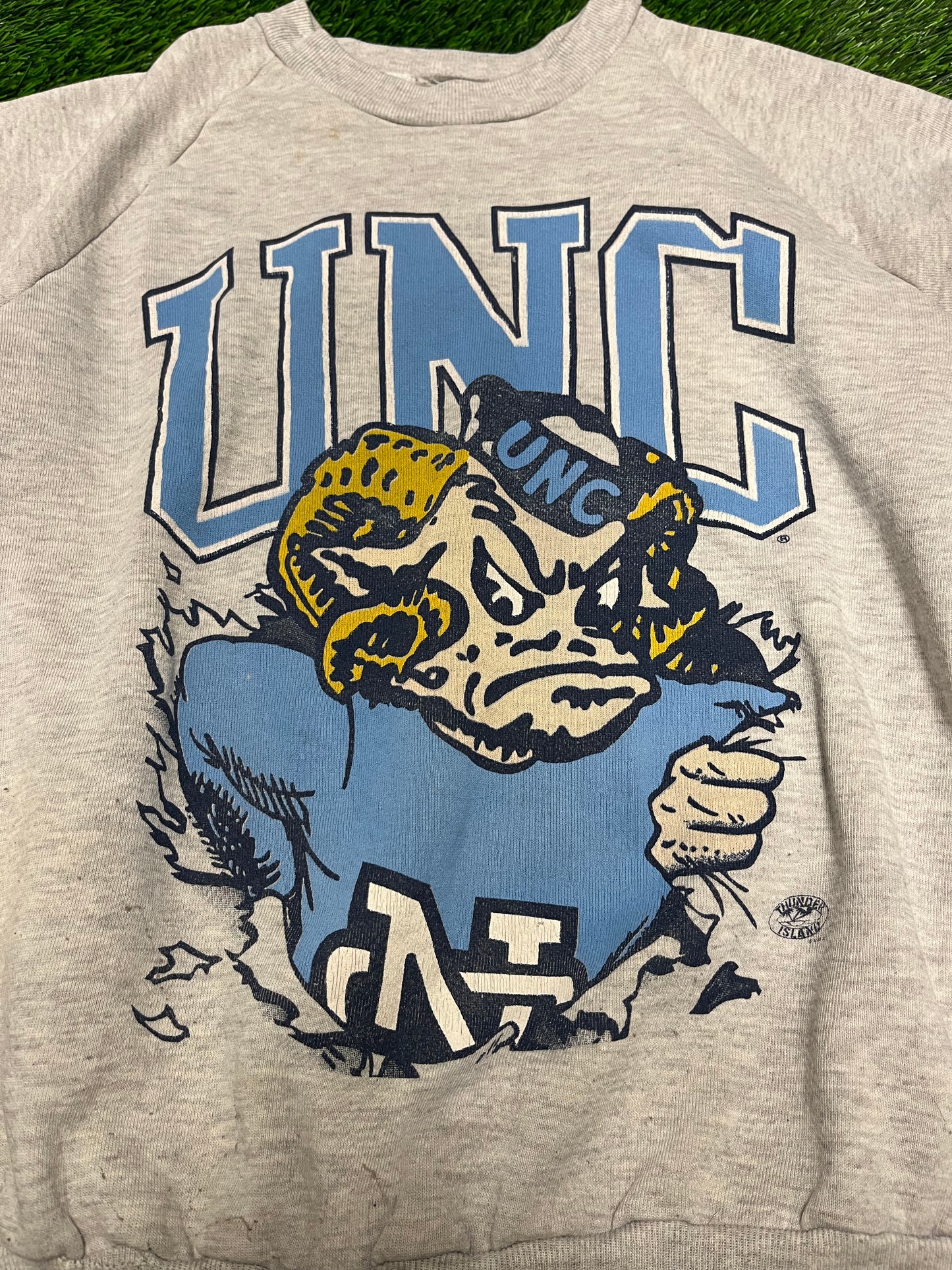 1985 University of North Carolina (UNC) Big Logo Mascot Vintage Crewneck (M)