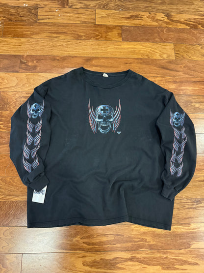 00s Live To Ride Flames Graphic Long-Sleeve Shirt (XXL)