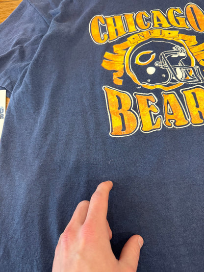 80s Chicago Bears Spell Out Vintage NFL Tee (S)