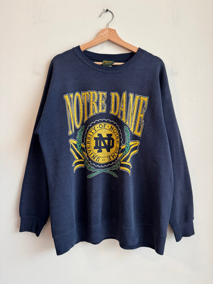 1990s Notre Dame Home Team Spell Out Crewneck (XL)