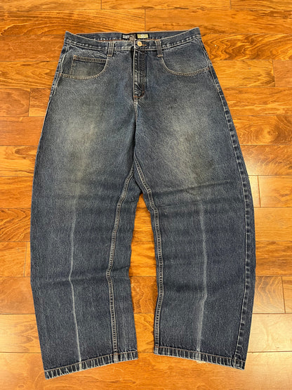 00s South Pole Faded Tan Tab Jeans (38 x 32)