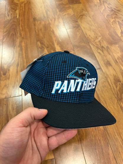 90s Carolina Panthers Grid Logo Athletic Deadstock Hat (OS)