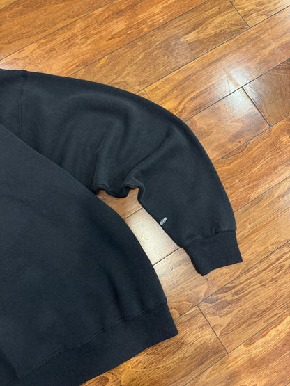 90s Appalachian State Black Paint Distressed Hoodie (XL)