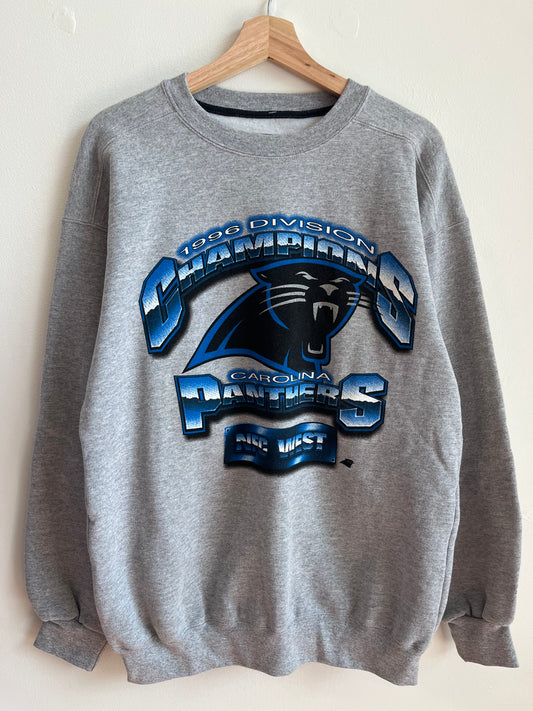 1996 Carolina Panthers Vintage Division Champions Crewneck (M)