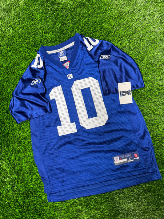 00s New York Giants Eli Manning #10 Youth Reebok NFL Jersey (Youth L)