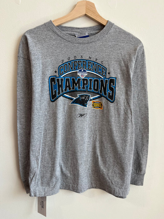 2003 Carolina Panthers Conference Champs Long Sleeve Shirt (Youth XL)