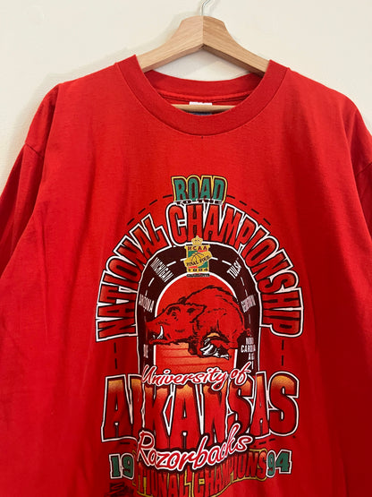 1994 NCAA University of Arkansas Razorbacks Salem Championships Tee (L)