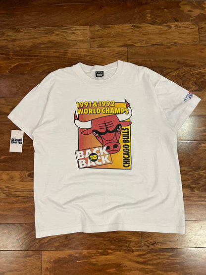 1991/92 Chicago Bulls Vintage Back 2 Back Champs Tee (XL)
