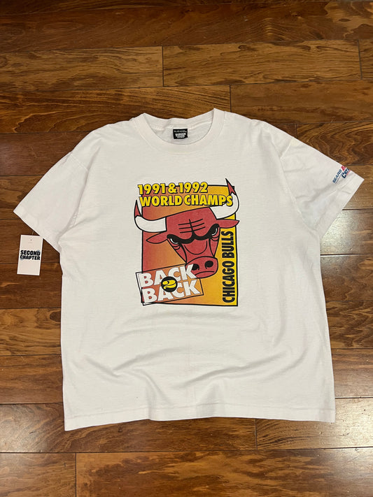 1991/92 Chicago Bulls Vintage Back 2 Back Champs Tee (XL)