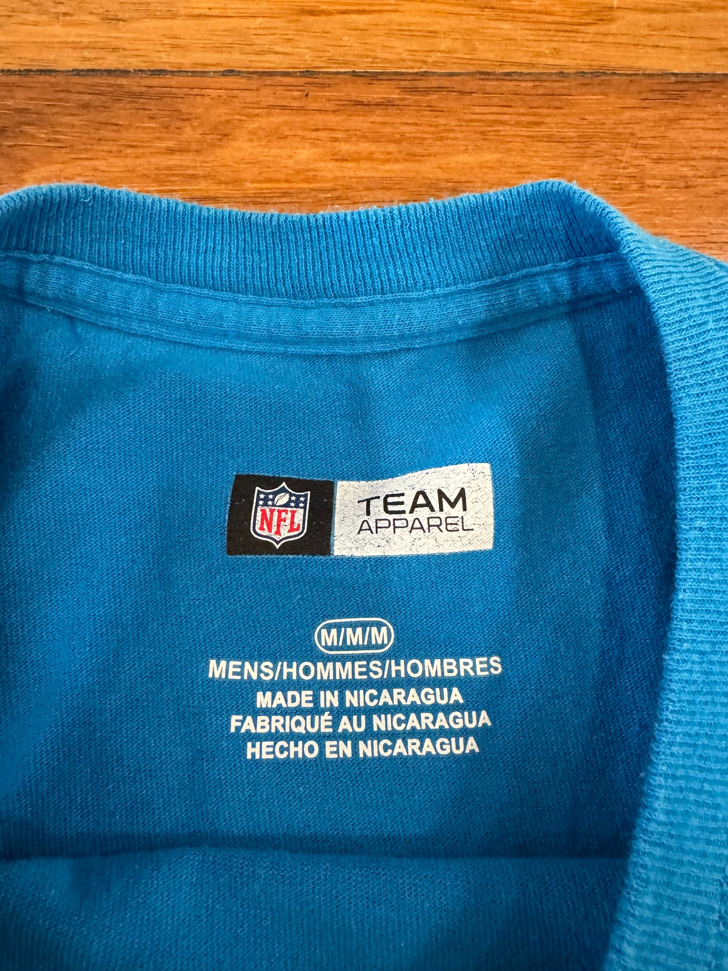 2019 Carolina Panthers Football Blue Tee (L)