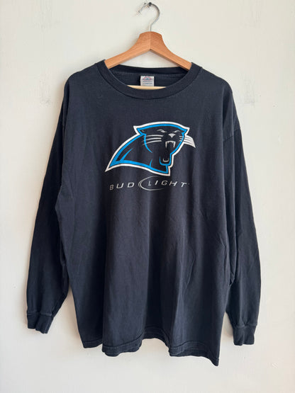 2010s Carolina Panthers Bud Light Back in Black Long-Sleeve Shirt (XL)