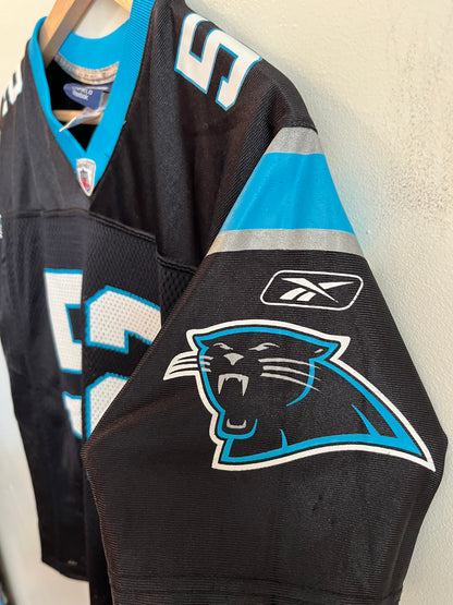 00s Carolina Panthers Jon Beason Reebok Home Jersey (Youth L)