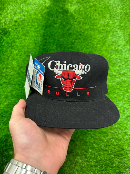 90s Chicago Bulls Twins Deadstock Snapback Hat (OS)