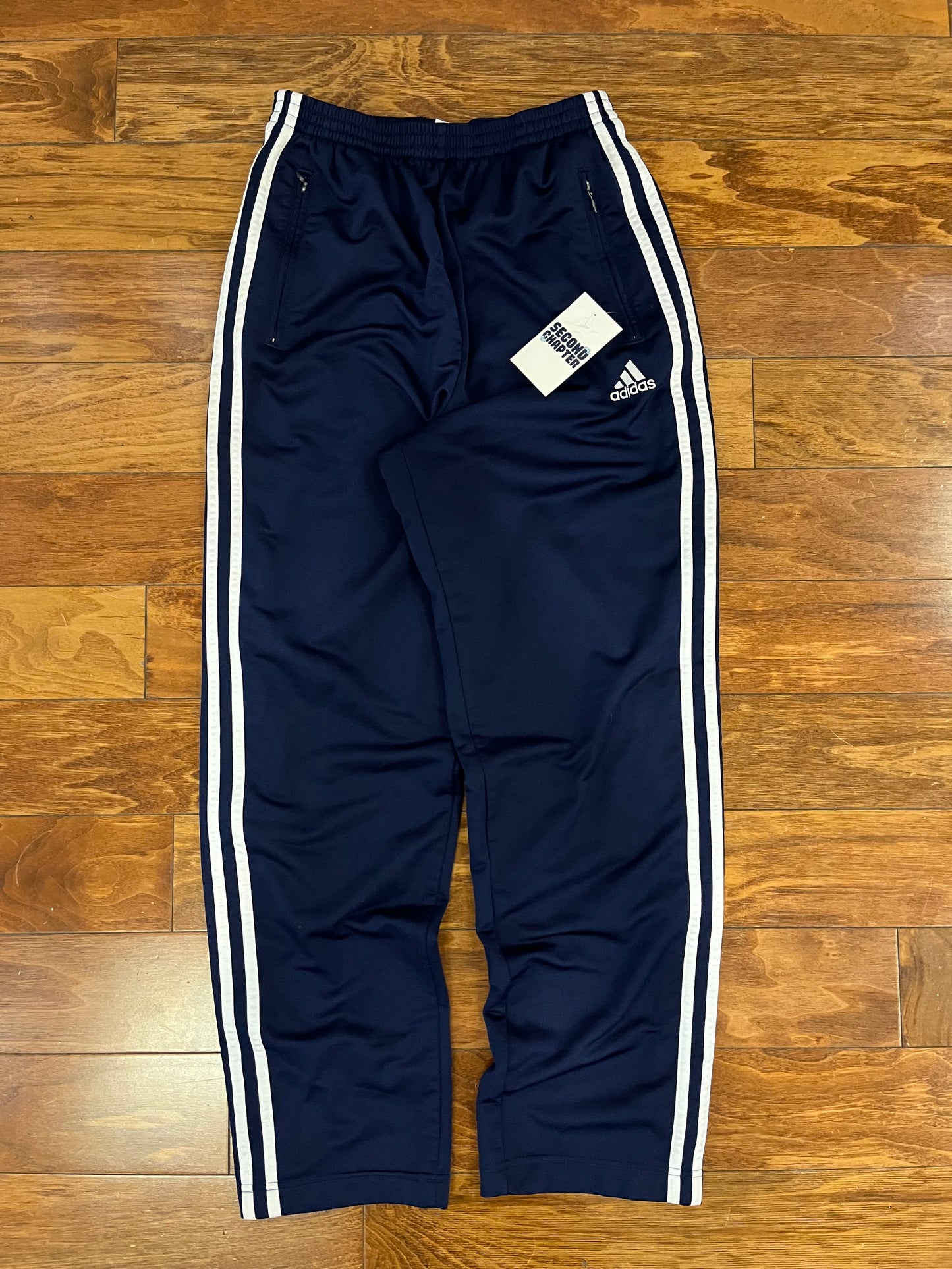 90s Adidas Navy Breakaway Sweat Pants (S)