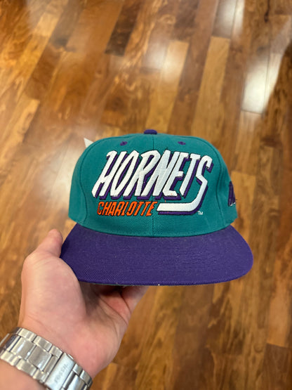 90s Charlotte Hornets Big Spell Out Hat (OS)