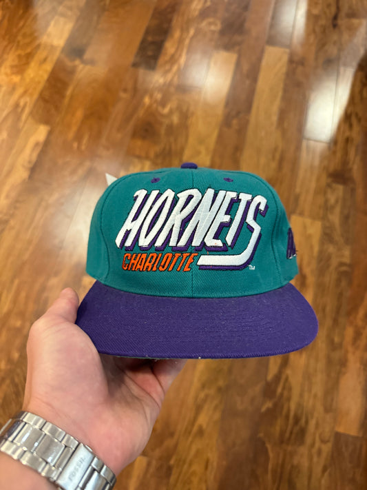 90s Charlotte Hornets Big Spell Out Hat (OS)
