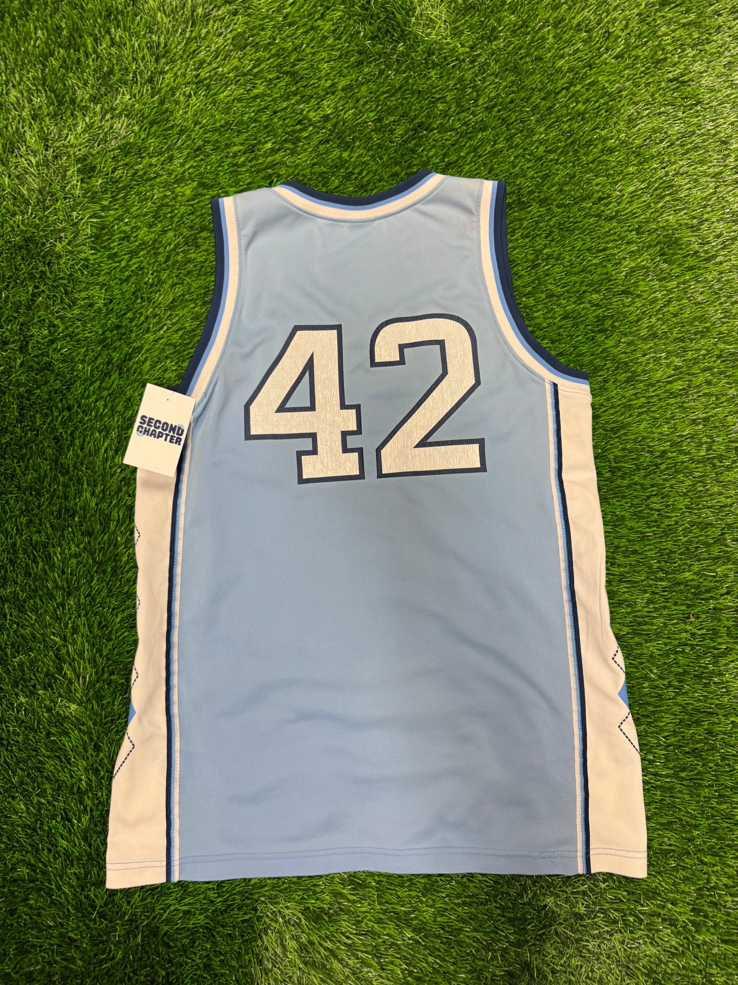 00s University of North Carolina (UNC) #42 NCAA Basketball Nike Elite Jersey (M)