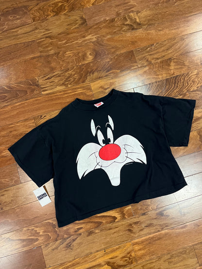 1992 Looney Tunes Sylvester Crop Boxy Tee (XL)