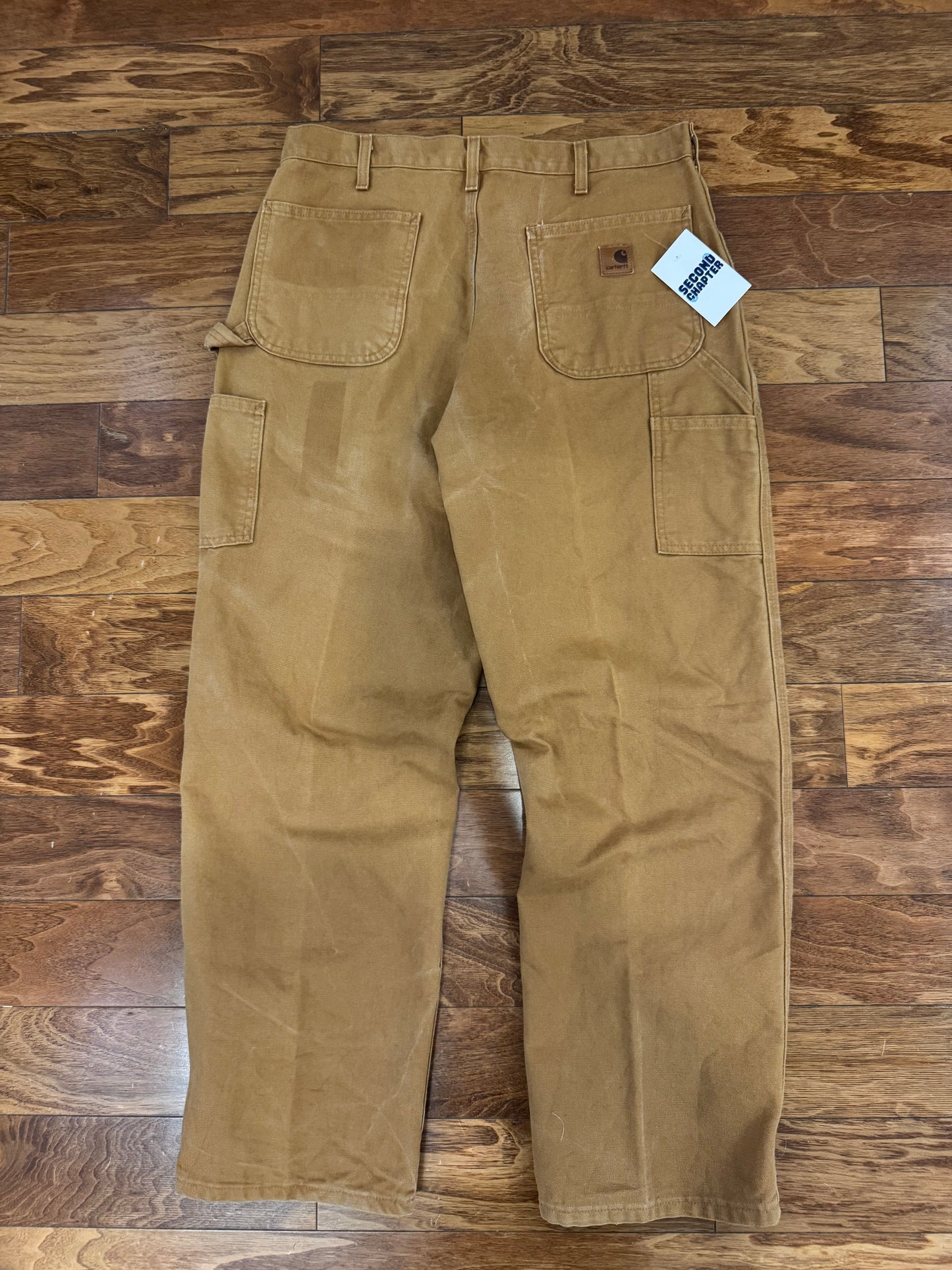 2011 Carhartt Dark Tan Carpenter Pants (35 x 32)
